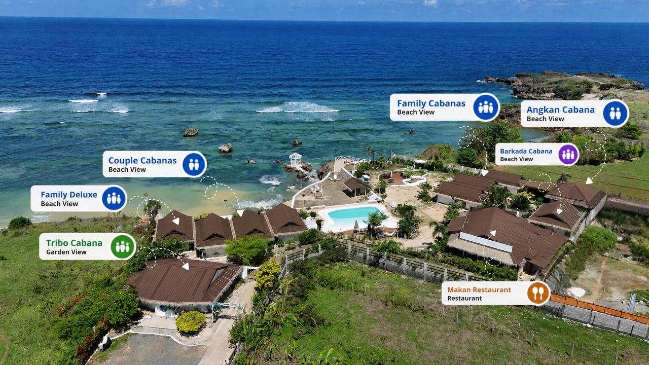 Bird's eye view of Solimar Seaside Cabanas